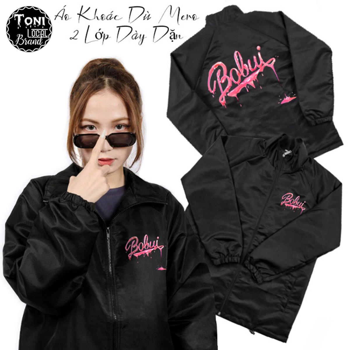 Áo Khoác Dù Local Brand Bobui Jacket Mero 2 lớp dày form rộng Unisex cổ bẻ