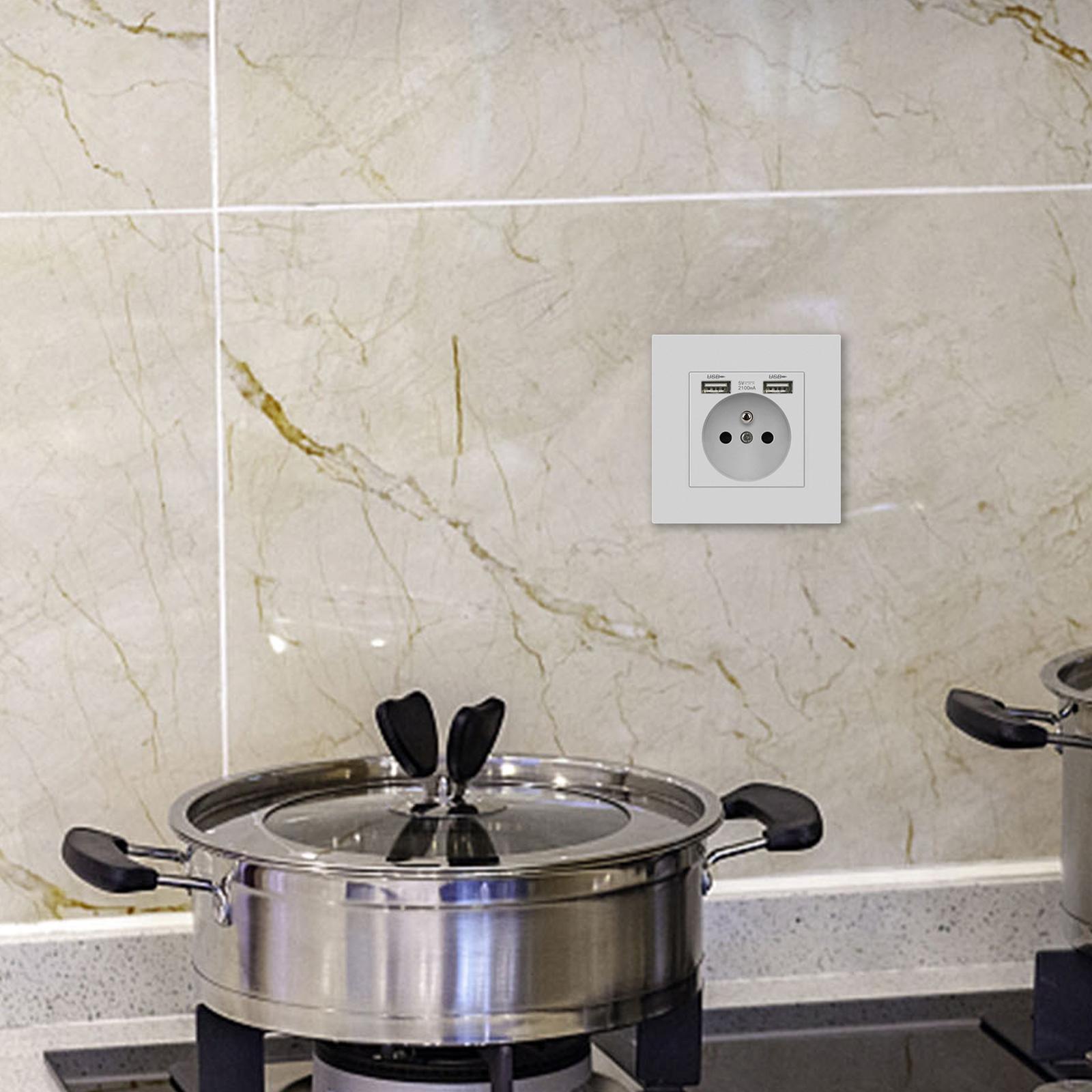 Wall USB Power Socket Charging Port Socket with USB for Household Appliances