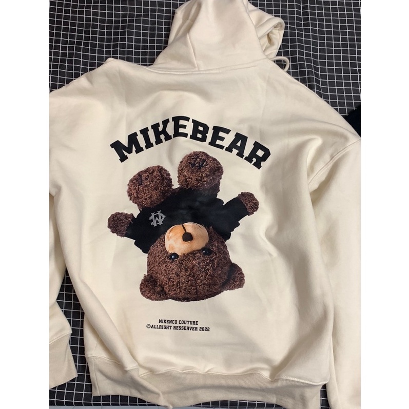 Áo hoodie gấu ngược Mikebear nỉ bông cao cấp WinBeen