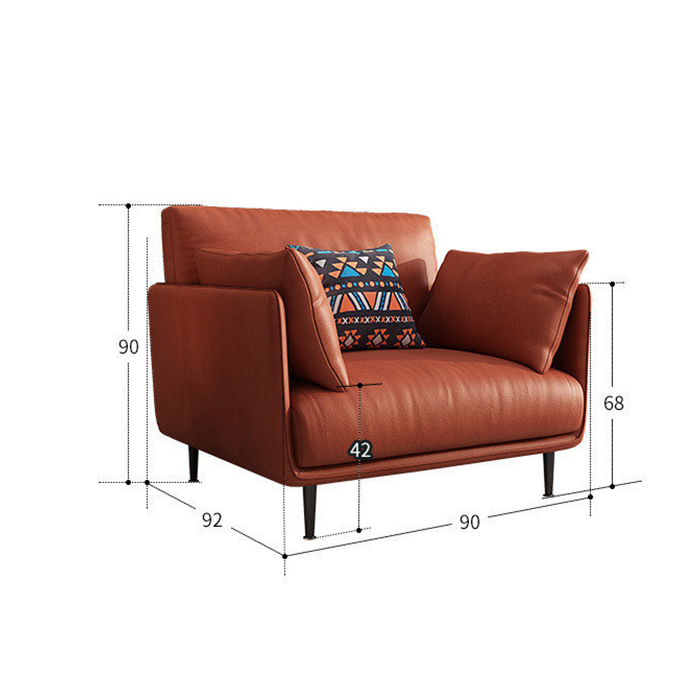 L.U.X.>>> Ghế sofa đơn Bắc Âu công nghệ không thấm nước, vải đơn giản- Nội thất phòng khách hiện đại