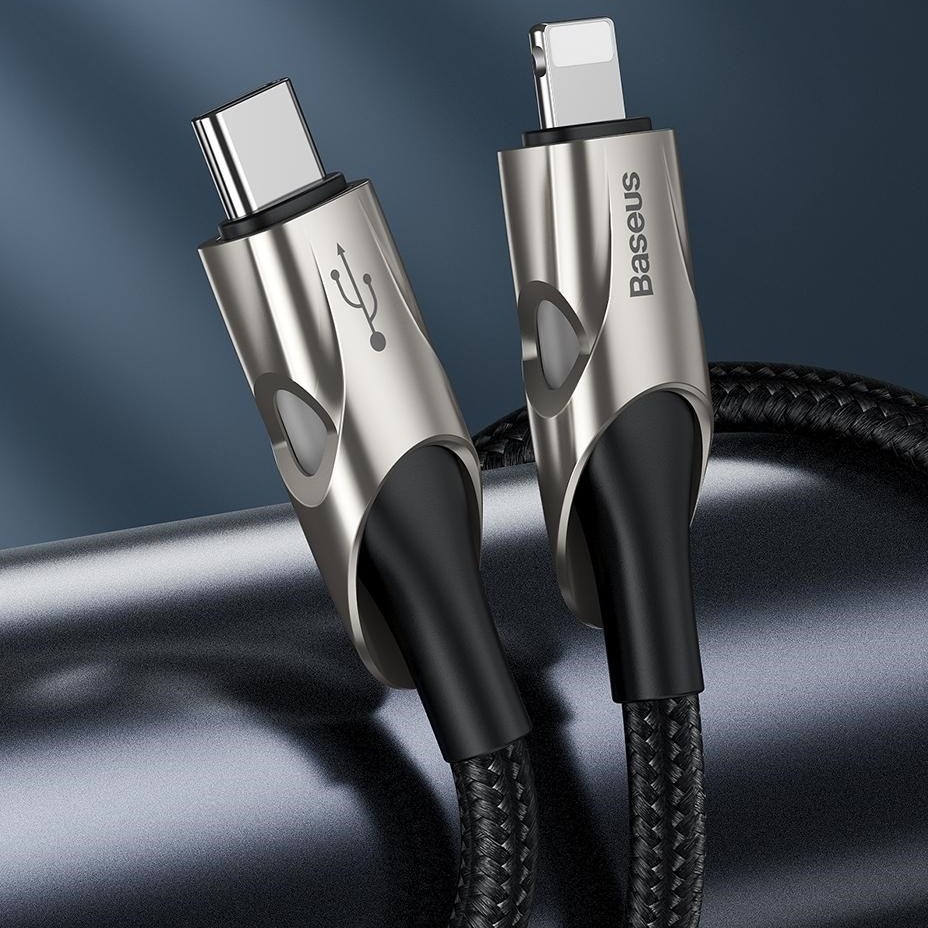 Dây cáp sạc nhanh 18W PD USB Type-C to iPhone iPad hiệu Baseus Fish Eye cho iPhone / iPad - Hàng nhập khẩu