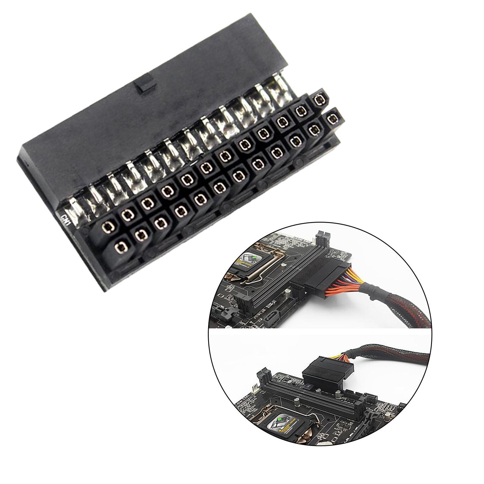 24Pin Female to 24Pin Male Port Plug and Play for Desktops PC Supply