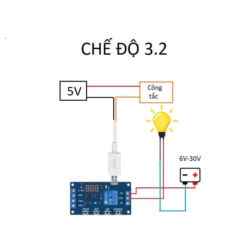 Mạch tạo trễ 0-999 phút dùng Relay JZ-801/M421 , Mạch hẹn giờ 5V-30V đóng ngắt thiết bị # linh kiện điện tử