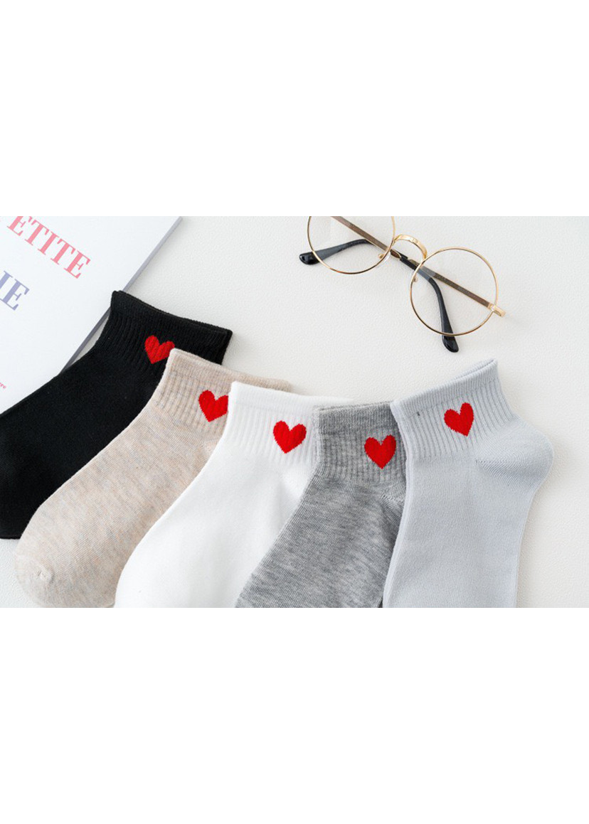 Combo 5 đôi tất tim ngắn cổ hàn quốc TN07