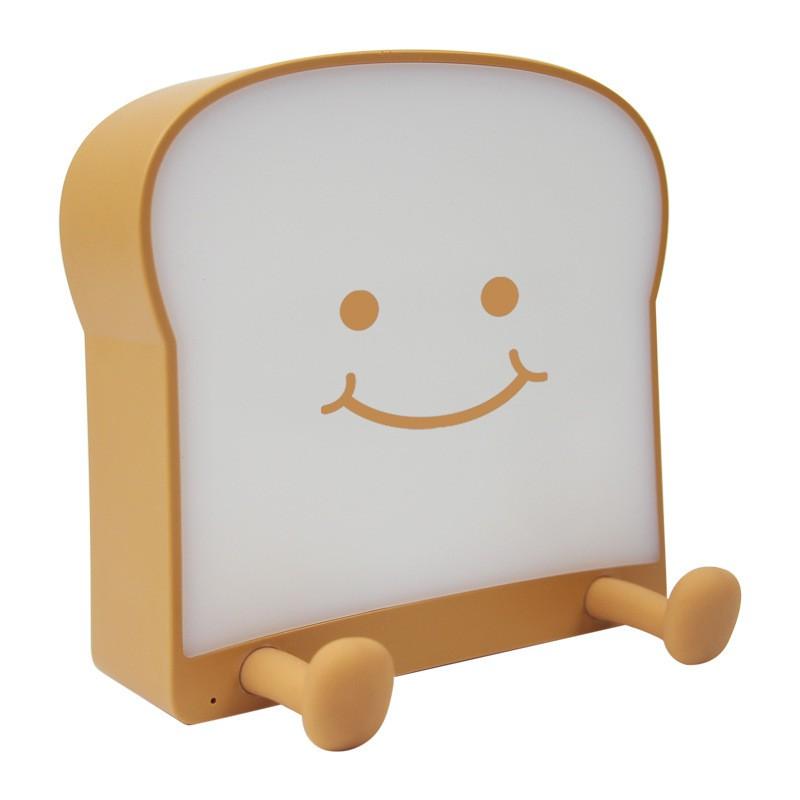 Đèn Sandwich bánh mì trang trí phòng ngủ bàn làm việc 2 mặt đèn pin siêu dài kiêm giá đỡ điện thoại siêu đáng yêu
