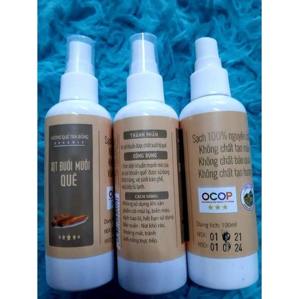 XỊT ĐUỔI MUỖI QUẾ THIÊN NHIÊN/100Ml/Dang xịt/đuổi muỗi/khử mùi/khử khuẩn