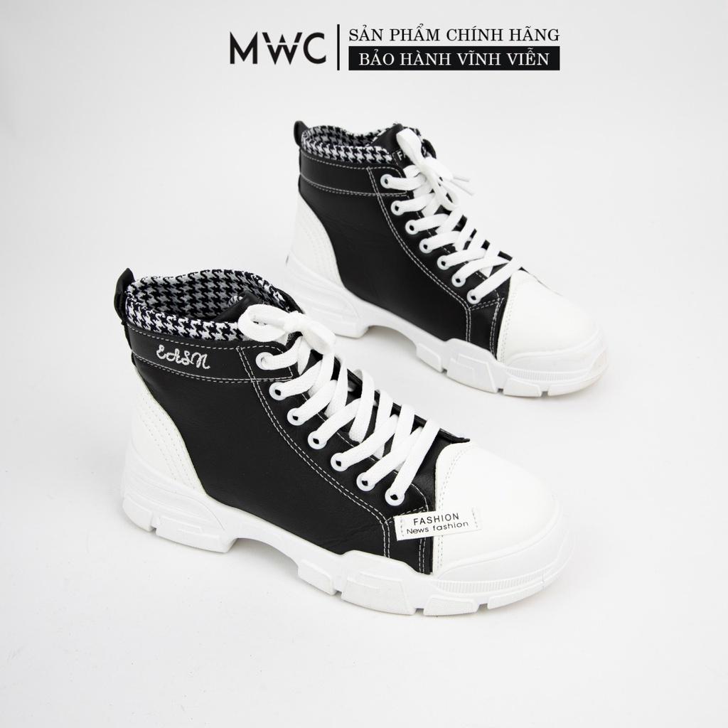 Giày thể thao nữ thời trang MWC giày sneaker cổ cao năng động cá tính NUTT- 0574