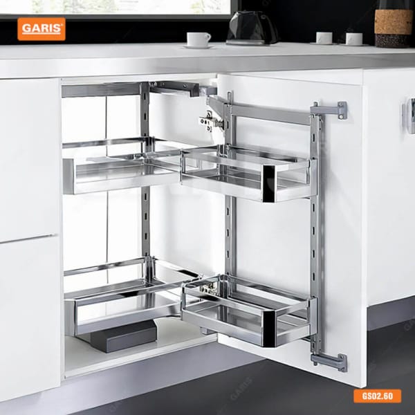 Tủ đồ nhà bếp  - Tủ đồ khô 6 tầng khay nhôm MS6.45GA