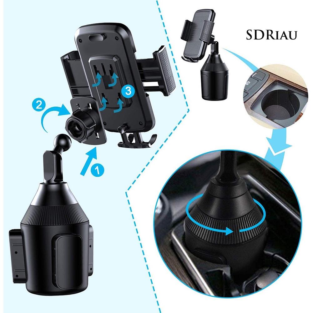 Giá Đỡ Điện Thoại / Gps Xoay 360 Độ Thông Dụng Cho Xe Hơi