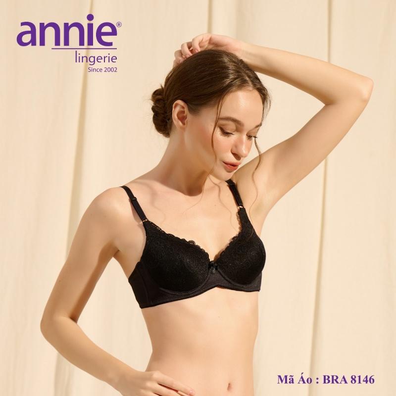 Áo ngực ren mút dày push up cao cấp annie bra 8146 tạo dáng, nâng ngực sexy, vải lót cotton thoáng mát thấm hút mồ hôi