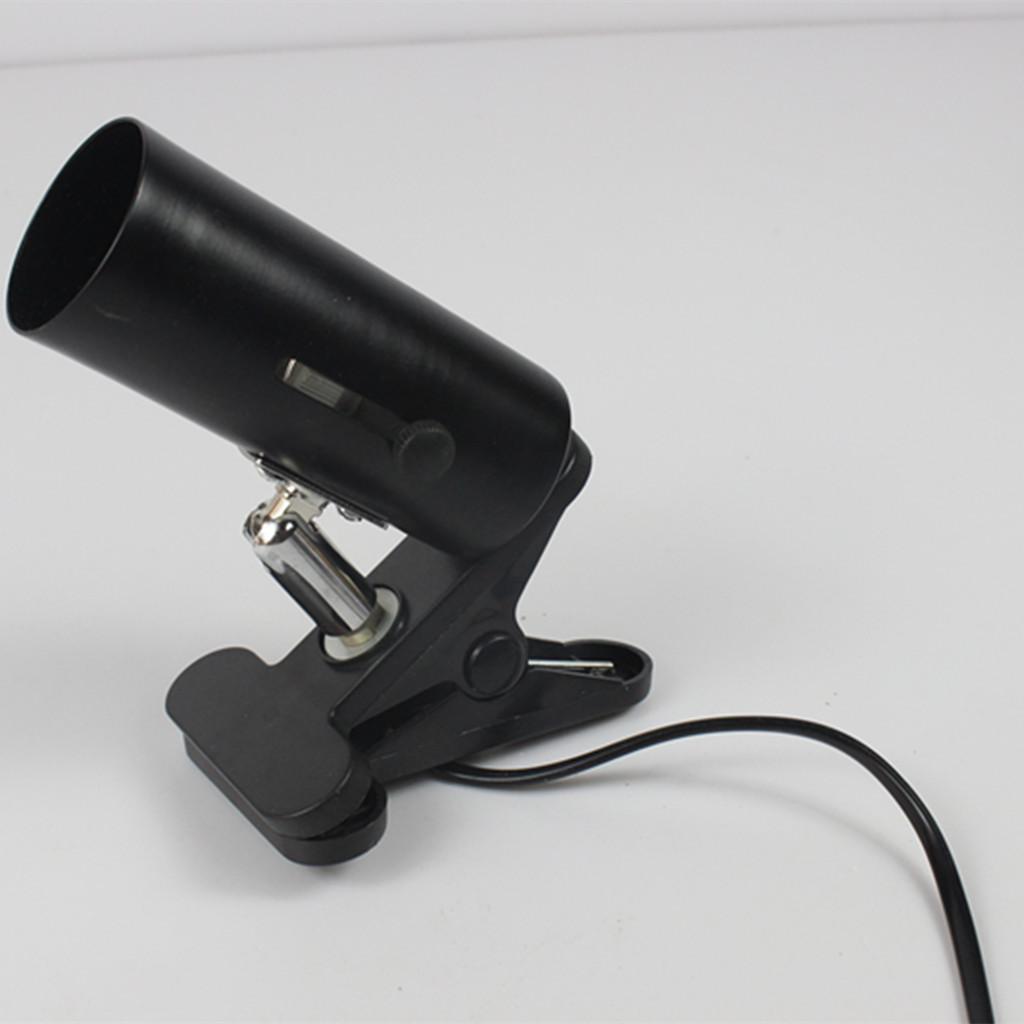 NW-02 Aquarium Reptile Light Base Holder with Clamp Ceramic Heat Lamp Stand+40W Mini Infrared Ceramic Emitter Heat Lamp Light Bulb Reptile Pet Brooder