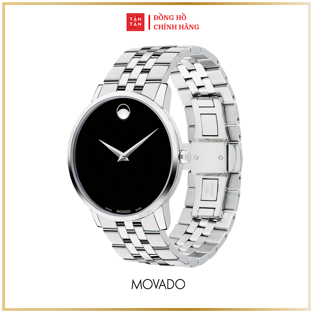 Đồng Hồ Thời Trang Nam Movado Máy Pin Museum Classic 0607199 40mm