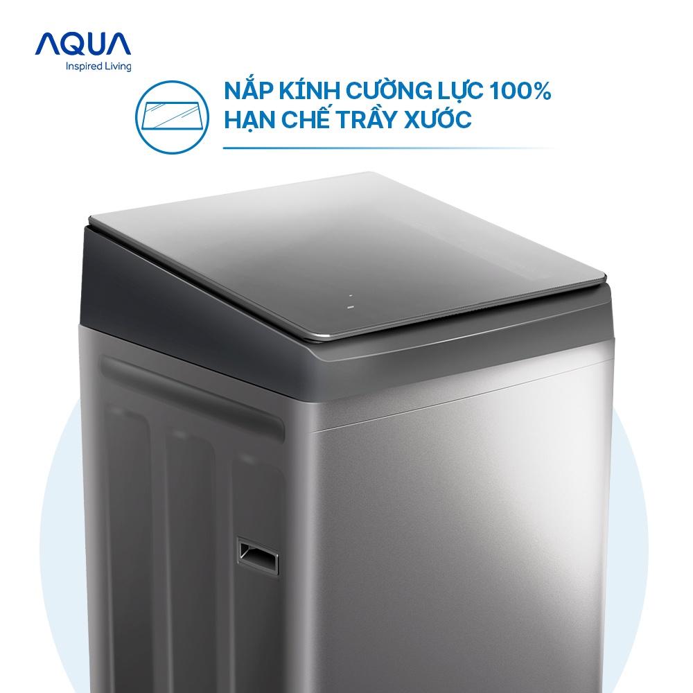 Máy giặt cửa trên 9kg Aqua AQW-F91GT.S - Hàng chính hãng - Chỉ giao HCM, Hà Nội, Đà Nẵng, Hải Phòng, Bình Dương, Đồng Nai, Cần Thơ