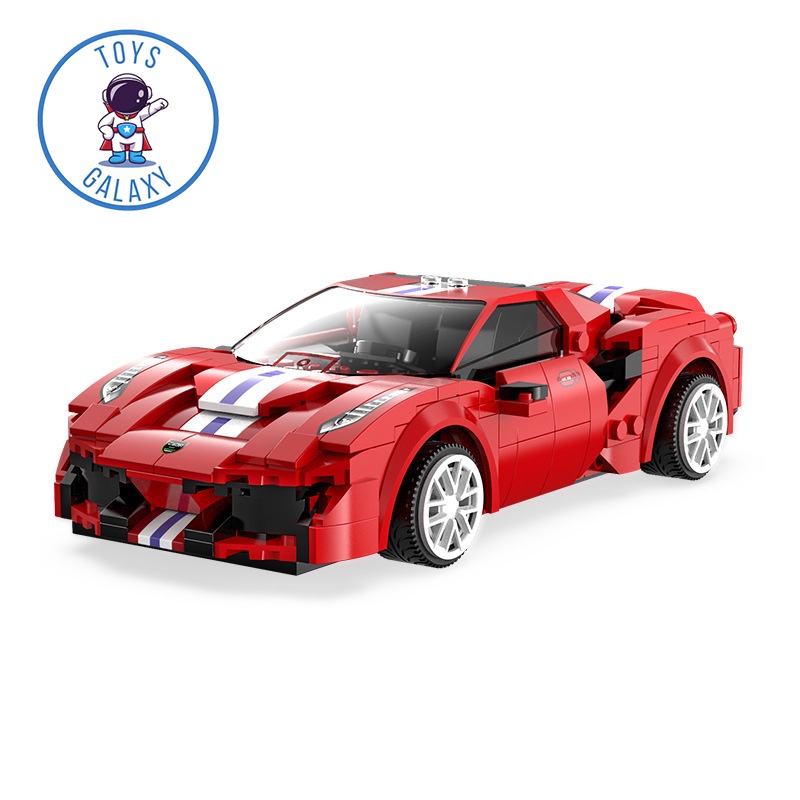 Đồ Chơi Lắp Ráp Kiểu Mô Hình Điều Khiển Từ Xa RC Technic Siêu Xe Red Race Car Ferrari 488 C51072