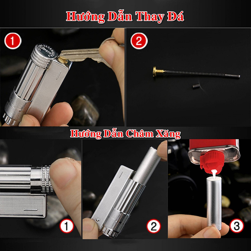 Bật Lửa Xăng Đá Imco Cổ Điển Nhiều Màu – Xài Xăng