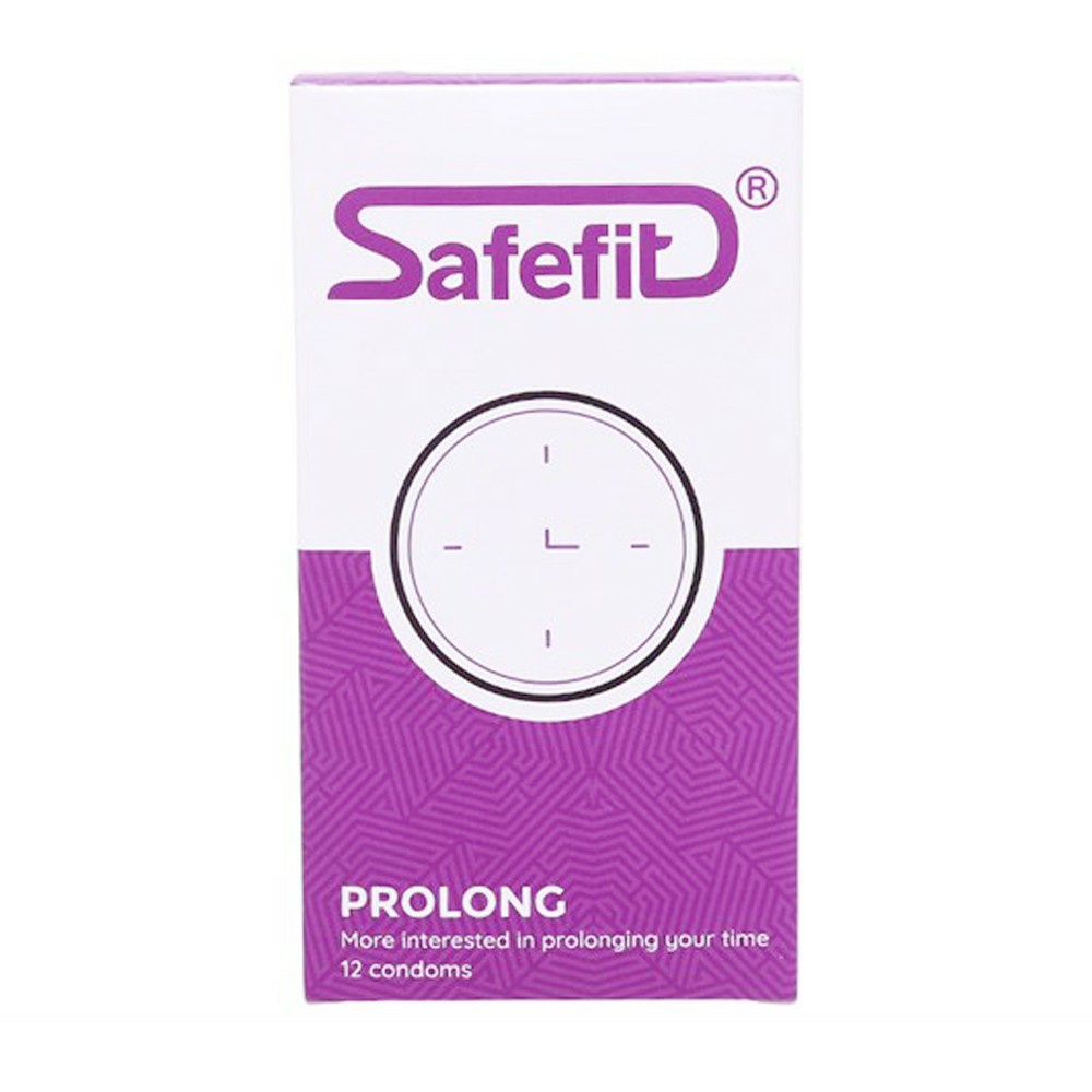 Bao cao su Safefit Prolong kéo dài thời gian hộp 12 cái