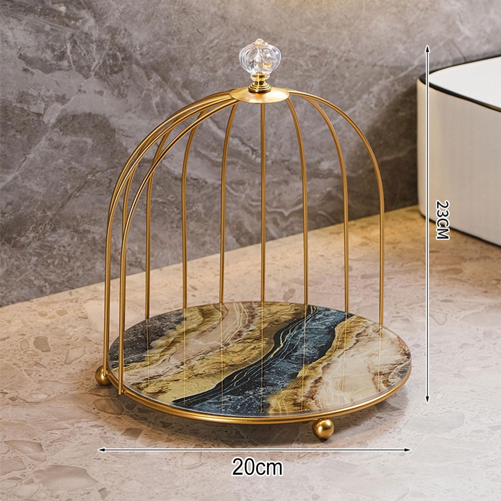 2x Bird Cage Lipstick Perfume Makeup Organizer for Vanity Display Women Girls