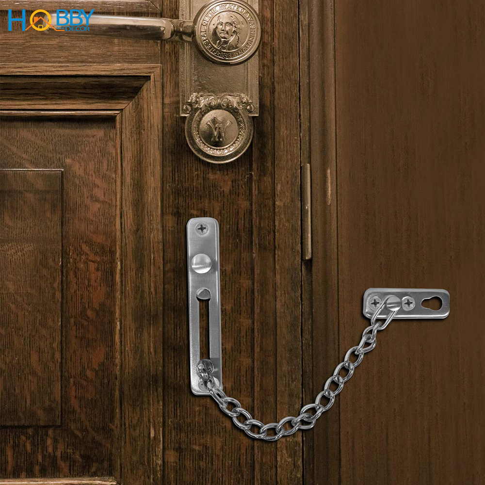Chốt cửa dây xích an toàn inox 304 gắn cửa HOBBY Home Decor KLC1 bảo vệ phòng cho chung cư phòng ngủ không rỉ sét