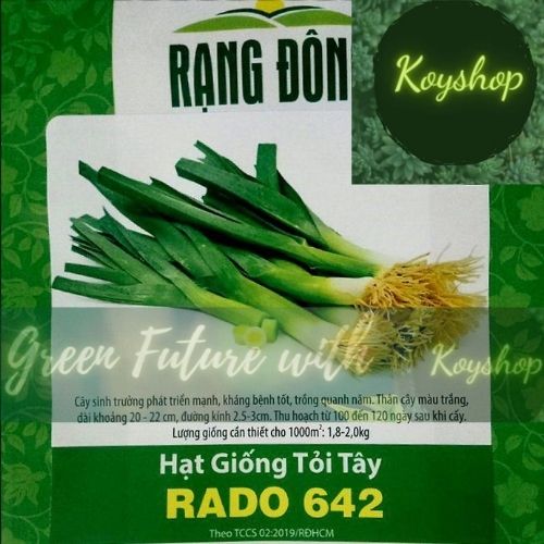 Hạt giống Hành Boaro, tỏi tây, hành baro, boa rô 1gr