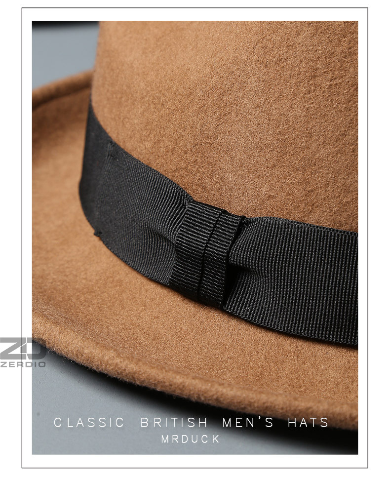 Mũ Phớt Fedora Nam Hàng Hiệu MrDuck MP034