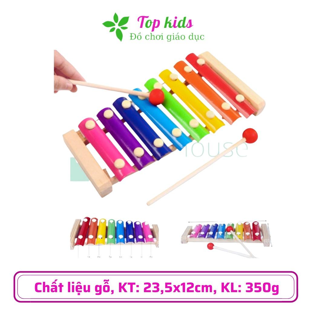 Đồ chơi gỗ thông minh montessori đồ chơi sáng tạo đàn gỗ 8 quãng Xylophone cho bé trai bé gái 1 2 3 4 5 6 tuổi