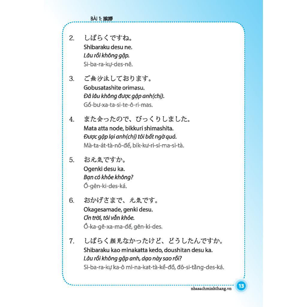 Sách - 10 Phút Tự Học Tiếng Nhật Mỗi Ngày - Minh Thắng