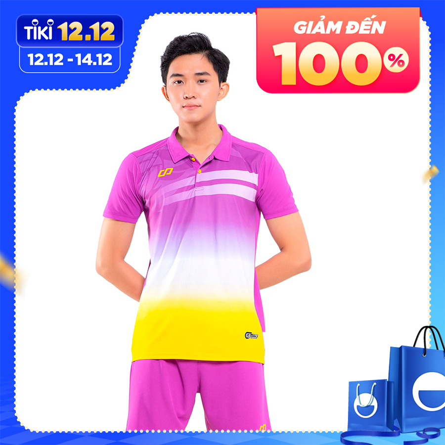 Quần Áo Bóng Chuyền Flyer CP Sport Thiết Kế Hiện Đại Cá Tính Màu Tím Nam Phù Hợp Luyện Tập Thể Thao BC02