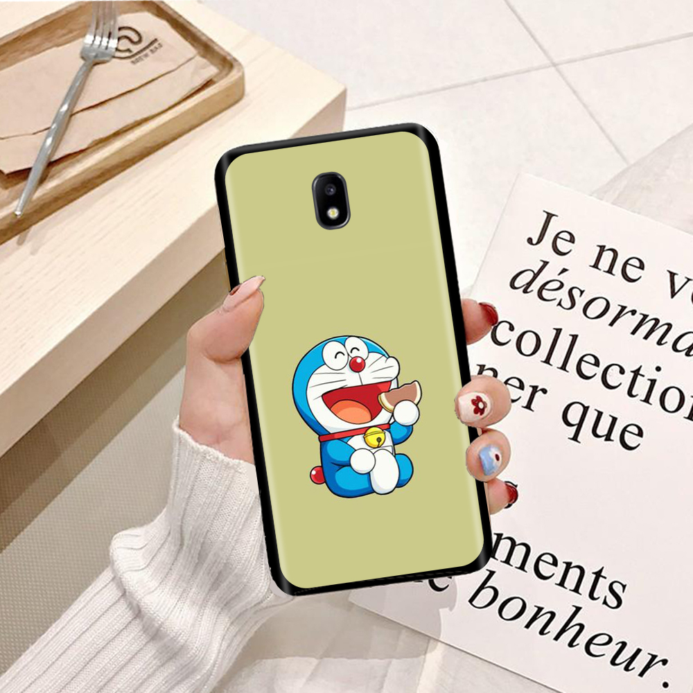 Ốp lưng điện thoại Samsung Galaxy J5 Pro viền silicon dẻo TPU  hình Doremon Dễ Thương - Hàng chính hãng
