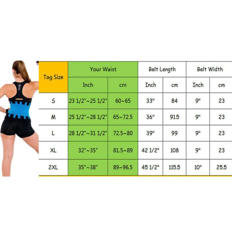 Nam Nữ Unisex Điều Chỉnh Elstiac Thắt Lưng Hỗ Trợ Dây Neoprene Faja Thắt Lưng Mồ Hôi Lưng Dây Tập Thể Dục Dây Eo Huấn Luyện