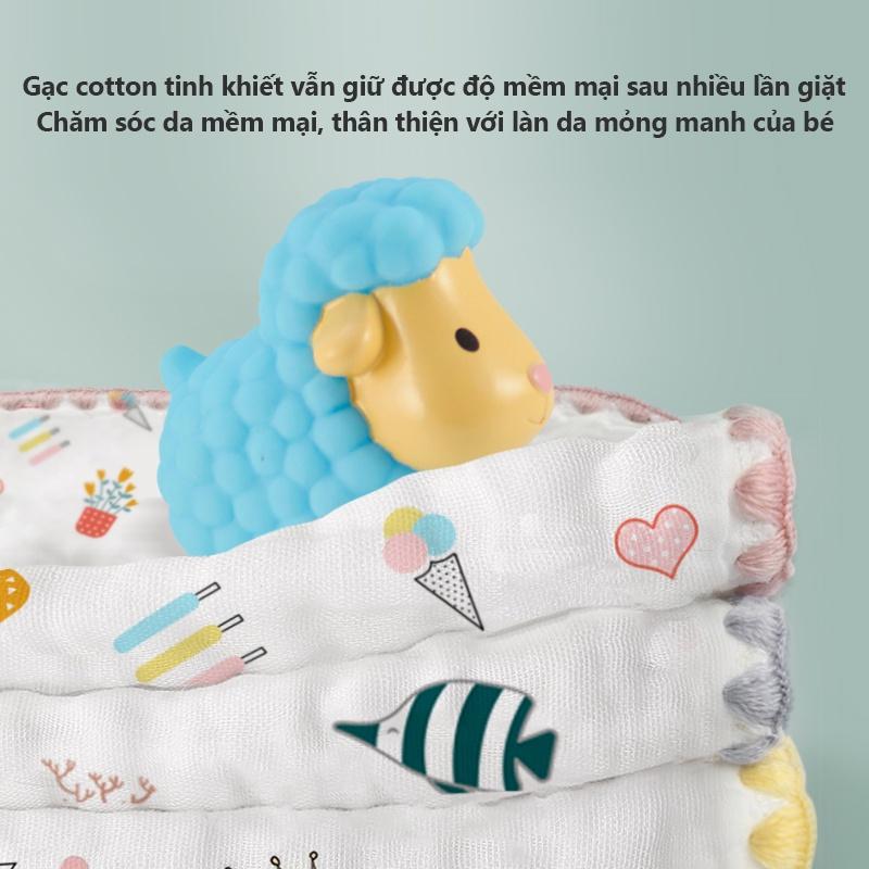 [Einmilk.ân ninh] Gối khăn xô cotton 8 lớp cho bé sơ sinh chỉ cao 0cm 100% cotton QPP