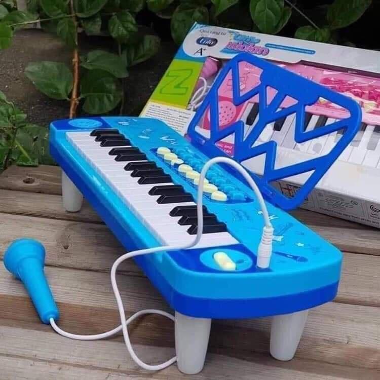 Đồ Chơi Đàn Piano Cho Bé Trai- Bé gái -Có Đèn Nhạc Và Micro Chuẩn Âm- Kích hoạt ngôn ngữ-Tự tin cho con- Từ 1-6 tuổi.