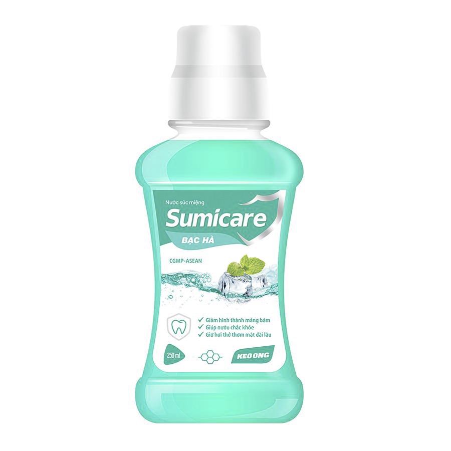 Nước Súc Miệng Sumicare Bạc Hà - Chiết xuất keo ong - Lọ 250 ml