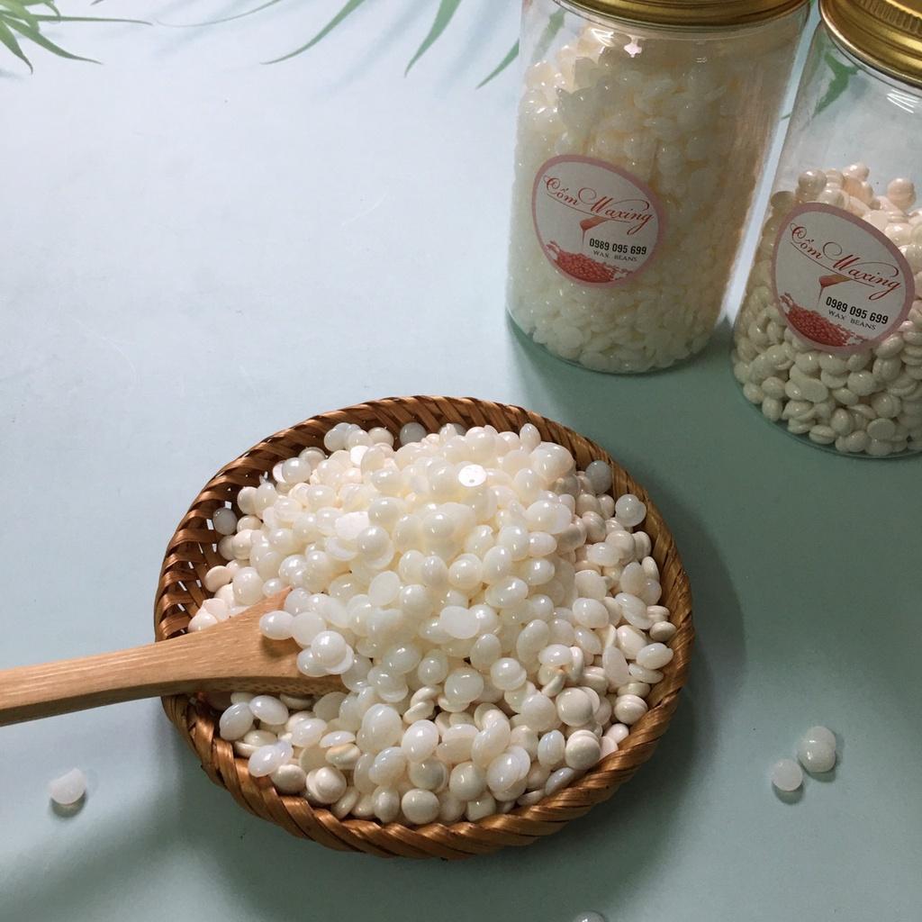 Mix màu 100G Sáp tẩy lông HARD WAX BEANS trộn đủ màu siêu bám lông Tặng que gỗ to