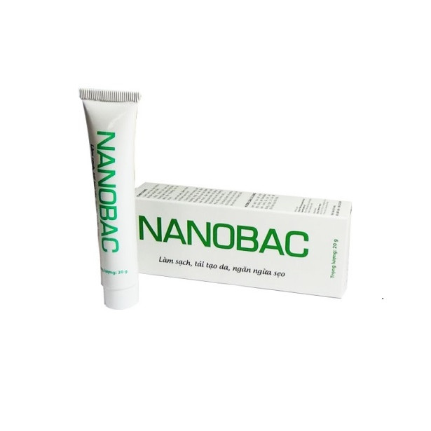 Kem NANOBAC tuýp 20g, làm sạch, tái tạo, ngăn ngừa sẹo. Kích thích tái tạo da trong các trường hợp da yếu, tổn thương, da bị mụn( hàng chính hãng)