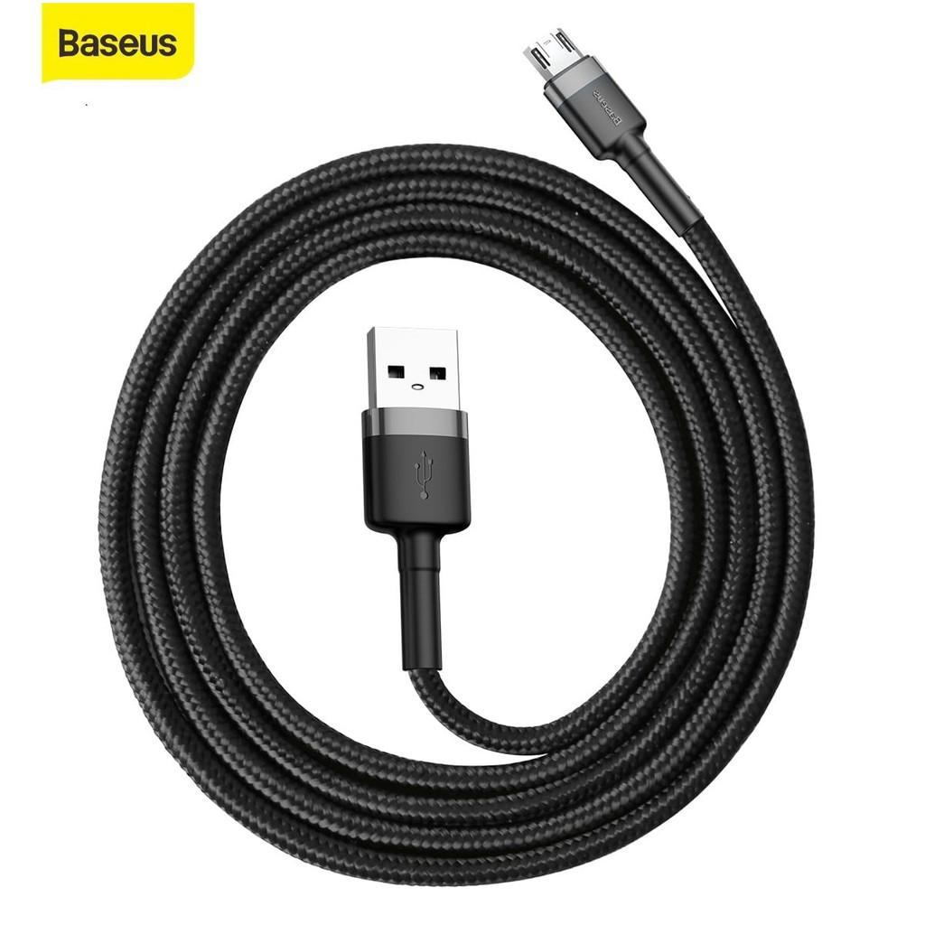 Cáp sạc nhanh Baseus dây dù siêu chắc hỗ trợ truyền dữ liệu USB to Micro Cafule dài 1M/2M