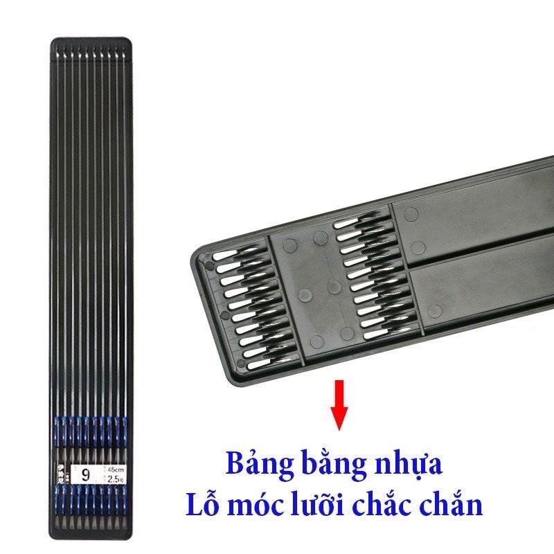 Hộp 10 Lưỡi Câu Đôi Thẻo Câu Đài Câu Đơn Lưỡi Câu Cần Tay Đủ Size Lưỡi Câu Buộc Sẵn