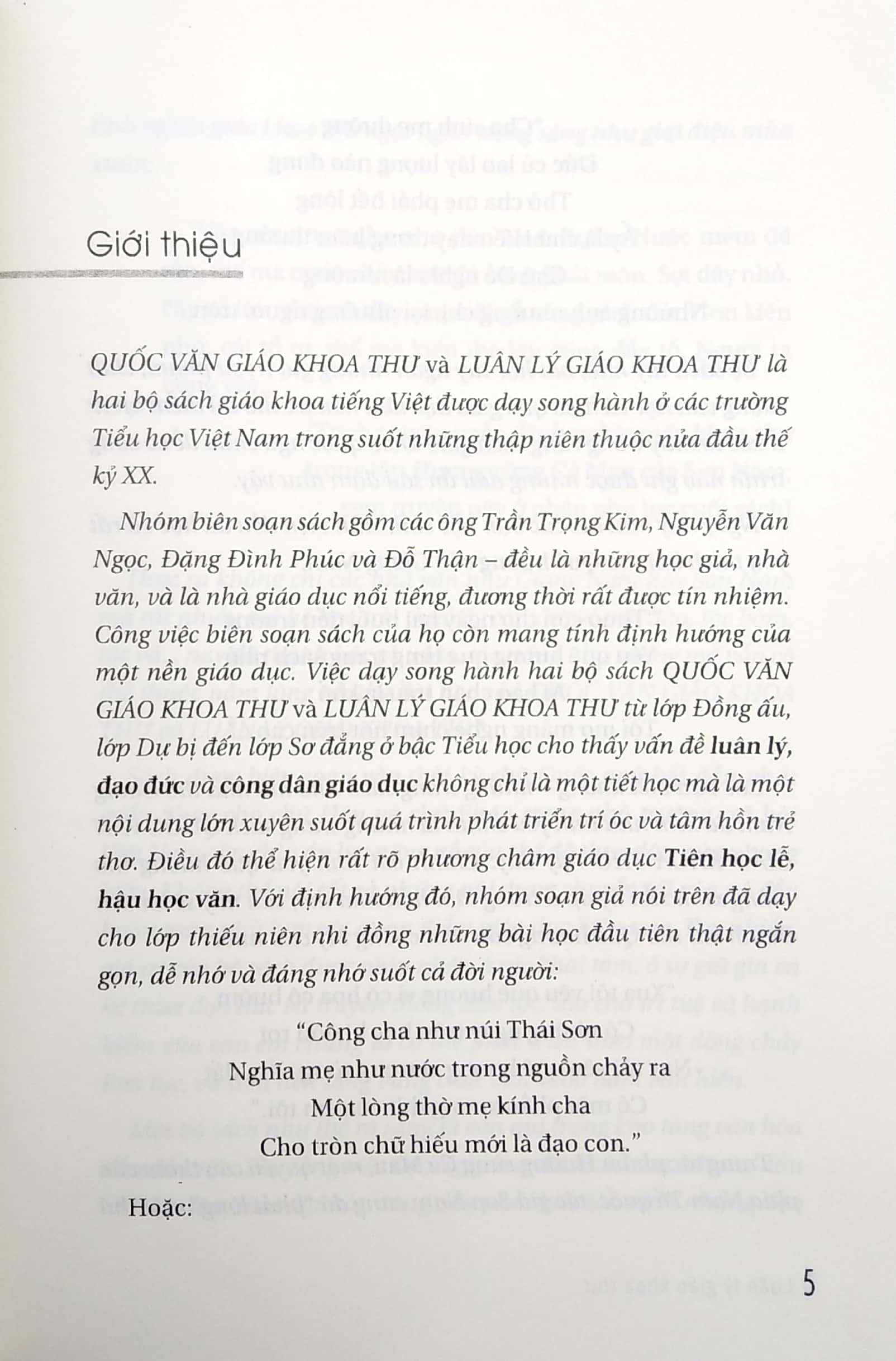 Luân Lý Giáo Khoa Thư (Tái Bản)