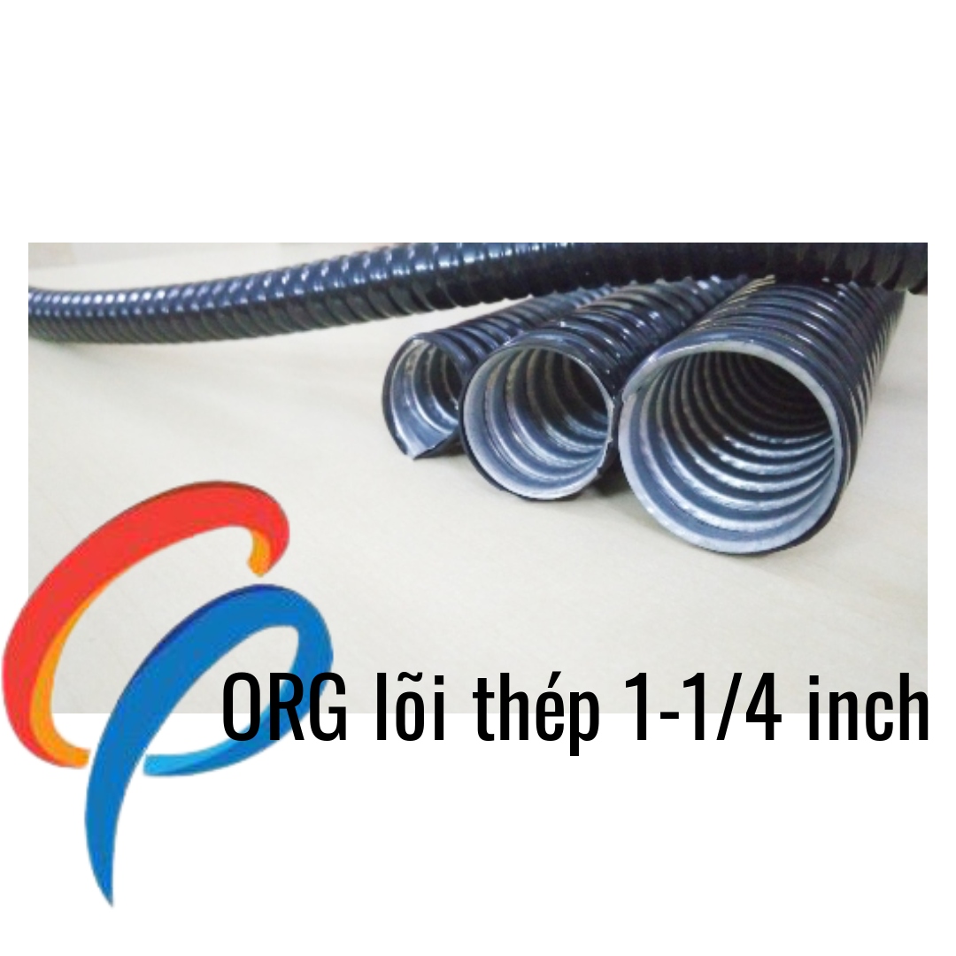 Ống ruột gà lõi thép bọc nhựa PVC phi 1-1/4 inch