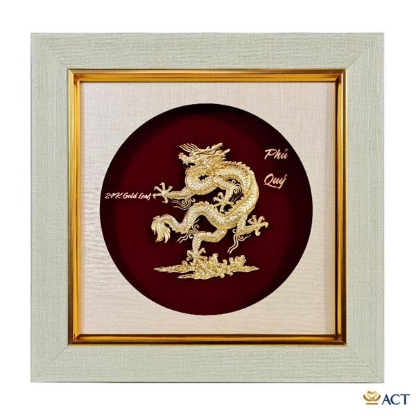 Tranh rồng Phú Quý dát vàng-Qùa tặng tân gia, khai trương, tặng sếp, sinh nhật, thăng chức, event, lễ, tết,...