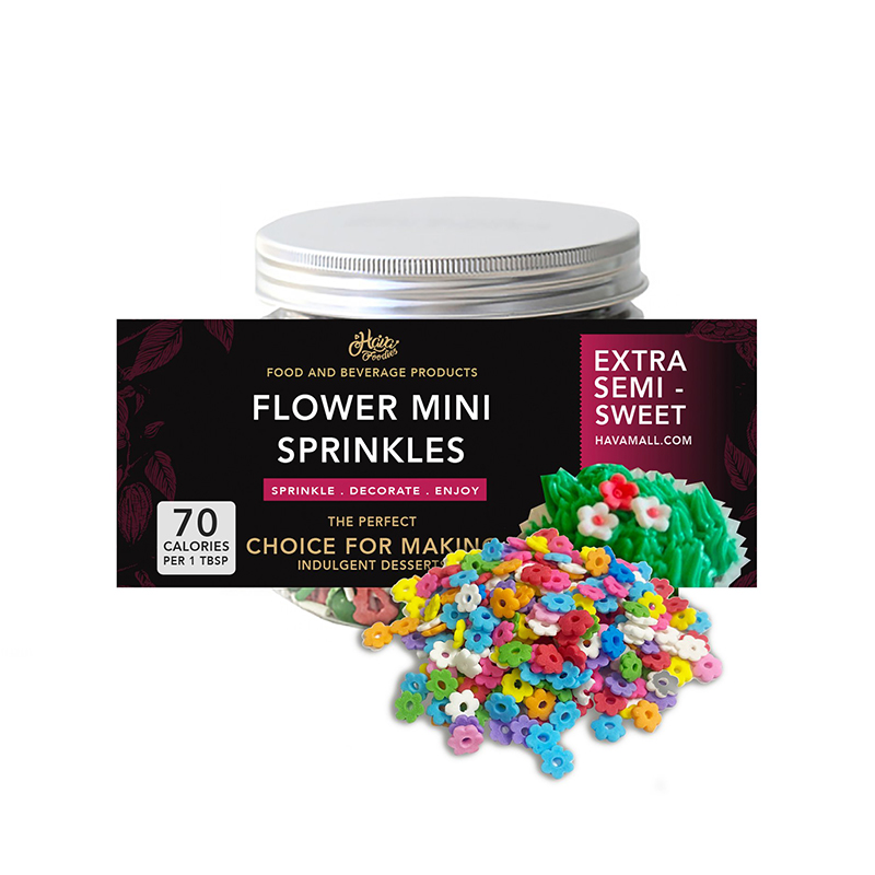 Kẹo Bông Đường Cốm Trang Trí Bánh Hình Bông Hoa Hủ 35g – Flower Mini Sprinkles