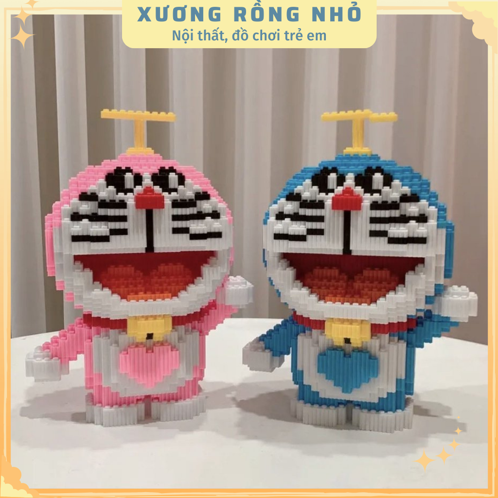 Mô hình doramon đôi, doraemon cặp 28cm