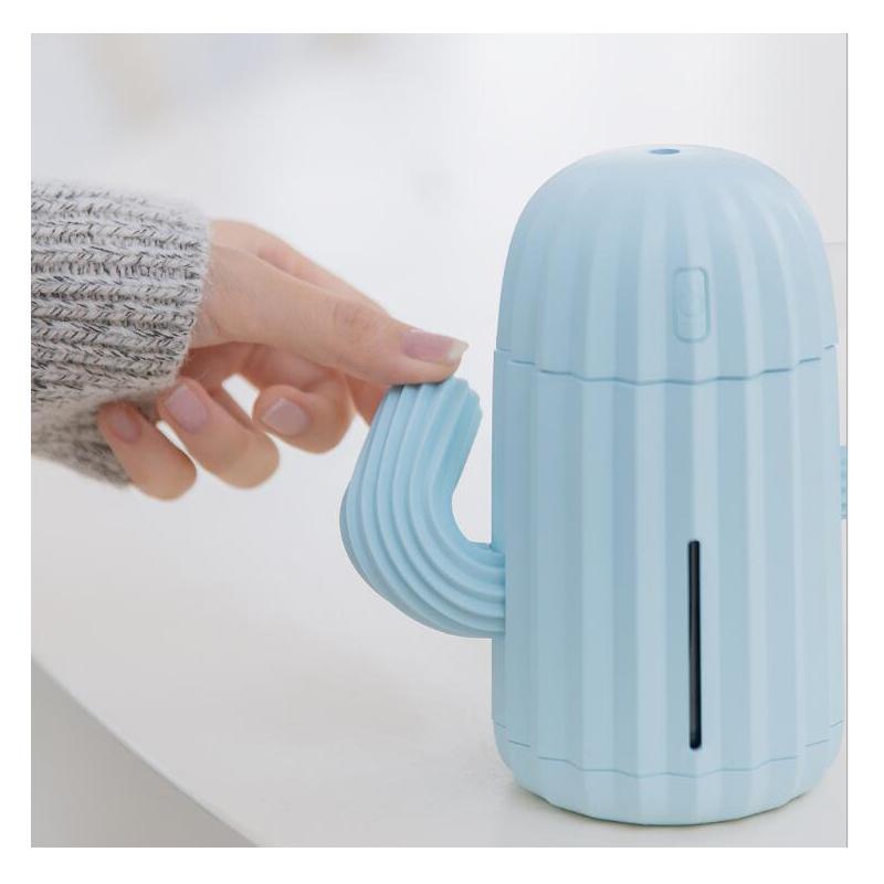 USB Máy Tạo Độ Ẩm Không Khí 340ML Siêu Âm Thanh Máy Khuếch Tán Lọc Không Khí Xương Rồng Đèn LED Máy Phun Sương Tạo Độ Ẩm Tinh Máy Khuếch Tán Tinh Dầu Mini Máy Lọc Không Khí Gia