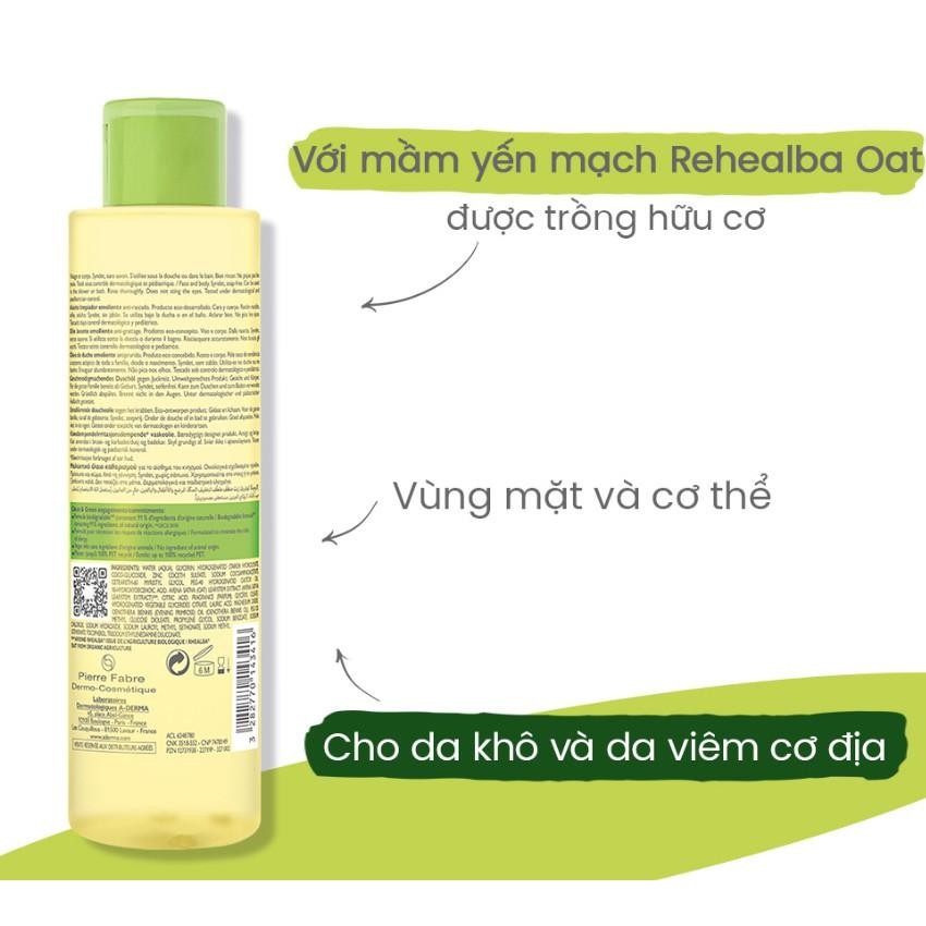 Dầu tắm dành cho da khô, da cơ địa A-Derma Exomega Control Shower Oil 200ML