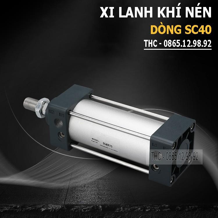 Xi Lanh Khí Nén Vuông Loại Tốt. Piston Ø40mm. Ben Hơi Vuông Hai Chiều. Hành Trình Ty 25 - 1000mm. Đổi Trả Trong 7 Ngày