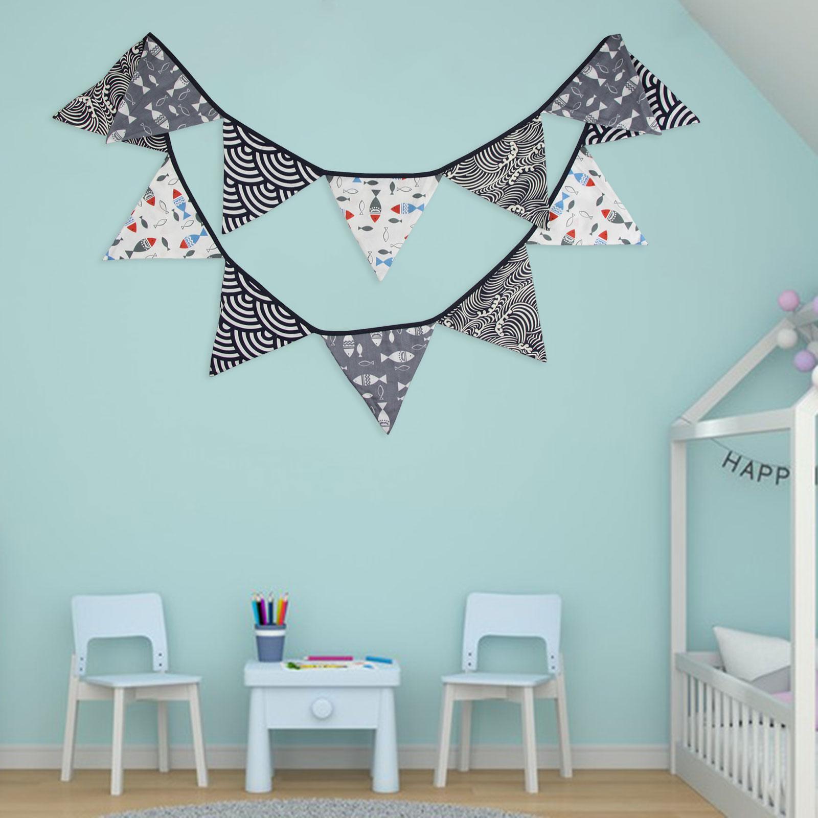 Pennant Banner Durable Japanese Style String Flags for Holidays Party Garden