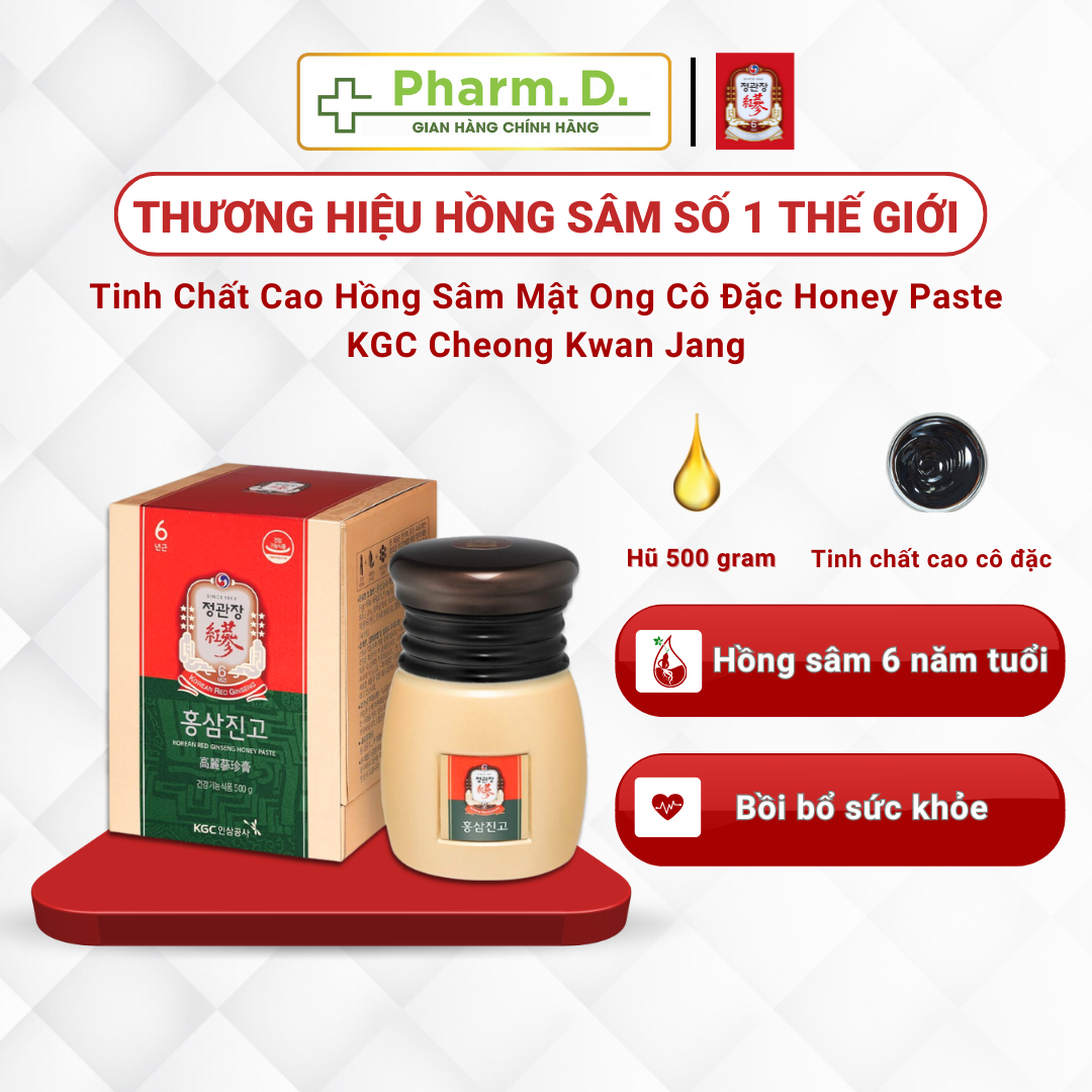 Tinh Chất Cao Hồng Sâm Mật Ong Cô Đặc KGC Cheong Kwan Jang Korean Red Ginseng Honey Paste