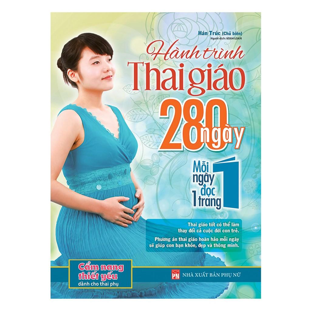 Sách - Combo 2 Cuốn: thai giáo theo chuyên gia và hành trình thai giáo 280 ngày mỗi ngày đọc 1 trang
