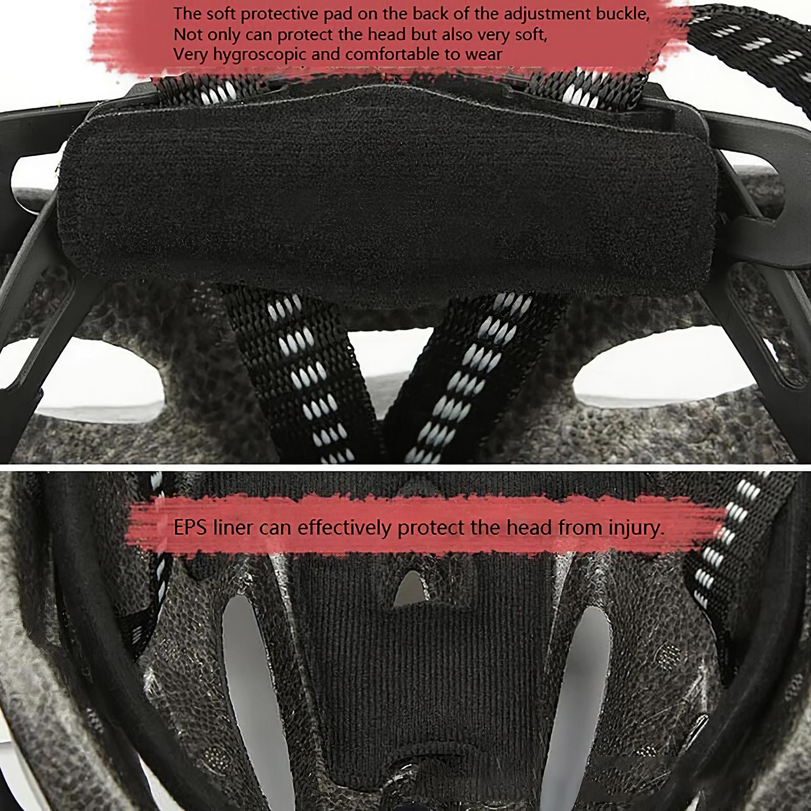 Bike Helmet with Visor Anti-impact EPS Cycling Bicycle Headgear