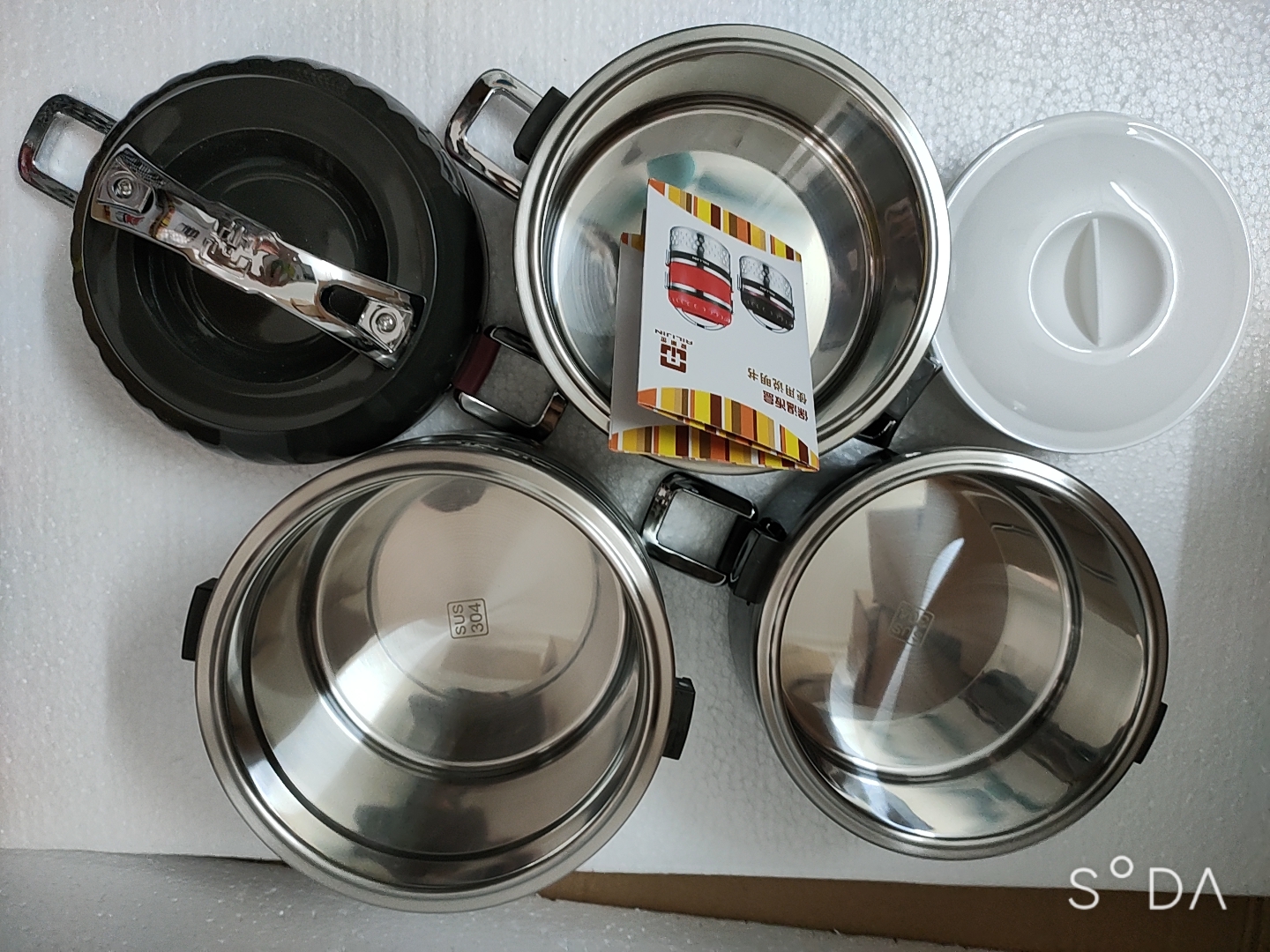 CẶP LỒNG INOX SUS 304 3 NGĂN DUNG TÍCH 4L CỠ ĐẠI