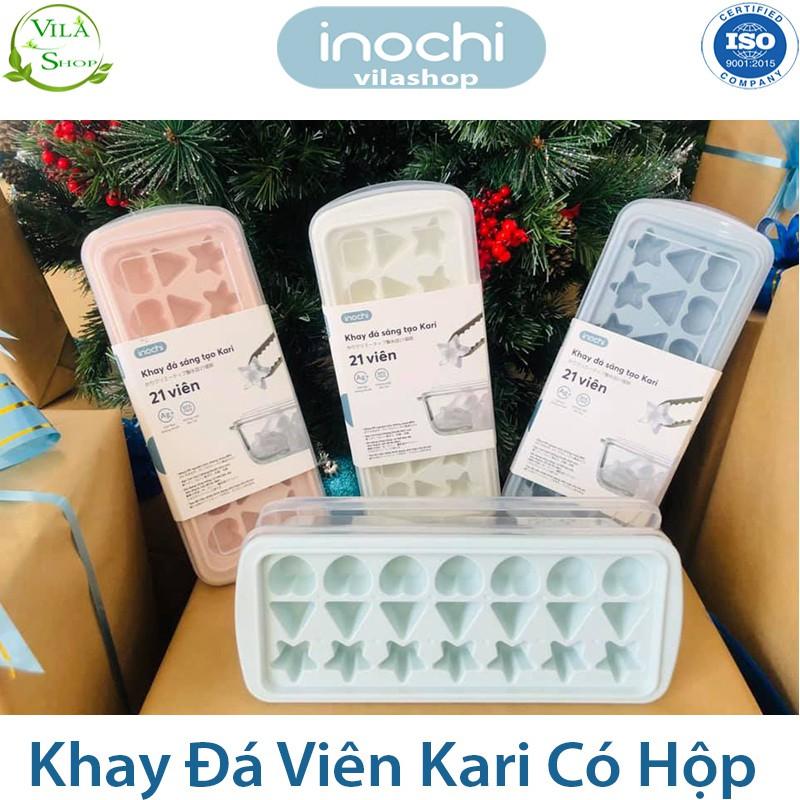 Khay Làm Đá, Khay Đá Sáng Tạo Kari 21 Viên, Nhựa Dẻo Cao Cấp Inochi Kháng Khuẩn - Khử Mùi